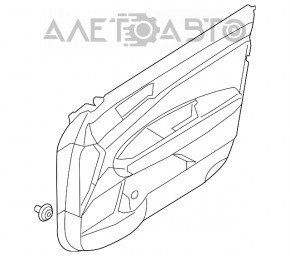 Обшивка двери карточка передняя левая Kia Optima 16- черн