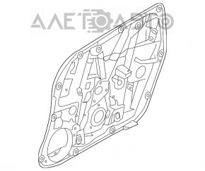 Geam electric cu motor fata dreapta Kia Soul 14-19