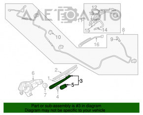 Harnasamentul spate al măturătorului Mitsubishi Outlander Sport ASX 10-