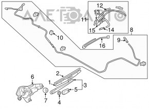 Harnasamentul spate al maturii Mitsubishi Outlander Sport ASX 10 - nou, original OEM