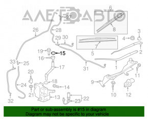 Capacul rezervorului de spălare a parbrizului Mitsubishi Outlander Sport ASX 10-