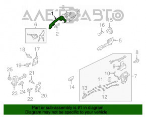 Mânerul ușii exterioare din față dreapta pentru Kia Niro 17-22 HEV, PHEV