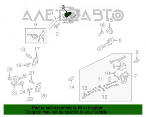 Capacul mânerului exterior stânga față Kia Niro 17-22 HEV, PHEV