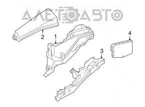 Capacul cutiei de siguranțe sub capotă pentru Toyota Avalon 13-14 hibrid, sub farurile cu halogen