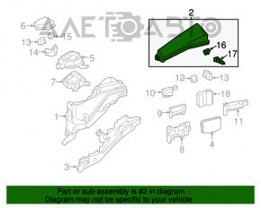 Capacul cutiei de siguranțe sub capotă pentru Toyota Avalon 13-14 hibrid, pentru farurile cu xenon