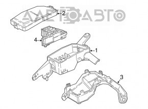 Capacul cutiei de sigurante sub capota Toyota Camry v70 18- 2.5