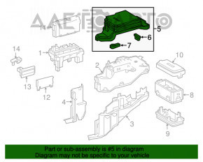 Крышка блока предохранителей подкапотная Lexus RX350 16-19