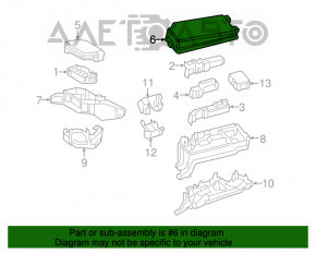 Capacul cutiei de sigurante sub capota Toyota Prius 50 16-