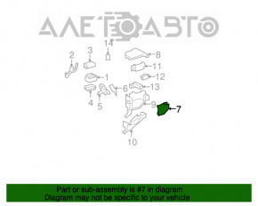 Capacul cutiei de siguranțe sub capotă Toyota Highlander 08-10 hibrid