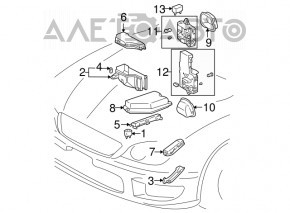 Крышка блока предохранителей подкапотная Lexus IS200 IS300 99-05