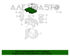 Capacul cutiei de siguranțe sub capotă pentru Lexus GX470 03-04