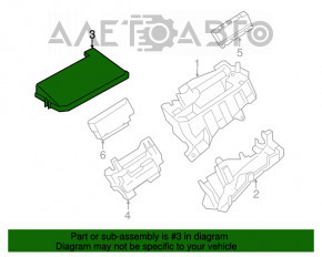 Capacul cutiei de siguranțe sub capotă pentru Lexus CT200h 11-13