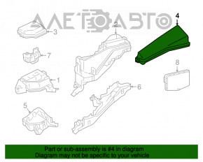 Capacul cutiei de siguranțe sub capotă Toyota Camry v55 15-17 2.5 SUA nou original