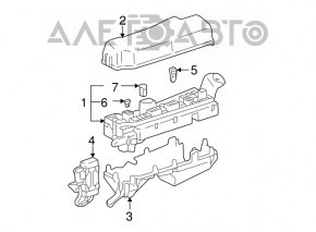 Corpul blocului de siguranțe sub capotă Toyota Corolla e12 02-06 D4D