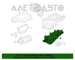 Corpul blocului de siguranțe sub capotă pentru Toyota Sienna 11-16.