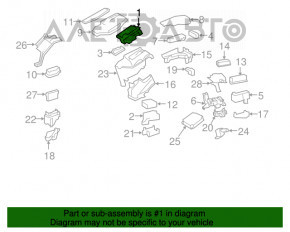 Blocul de siguranțe sub capotă principal Lexus LS460 07-12