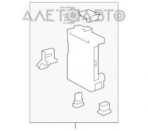 Blocul de siguranțe subtorpedou cu MULTIPLEX BODY pentru Lexus RX350 10-15