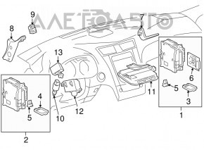 Блок предохранителей в торпеде Lexus GS450h 06-11