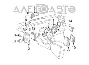 Blocul de siguranțe subtorpedou pentru Toyota Prius 30 10-12 are fixările rupte.