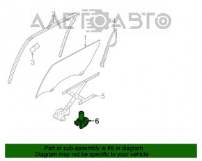 Мотор стеклоподъемника задний правый Nissan Murano z52 15-