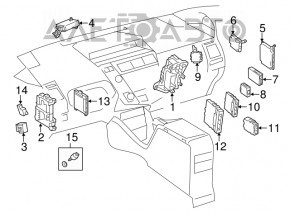 Блок предохранителей подторпедный Toyota Prius V 12-17