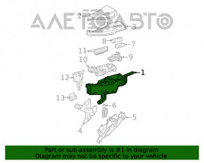 Corpul blocului de siguranțe sub capotă stânga Toyota Highlander 20- complet asamblat din 5 piese.