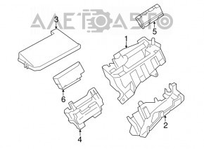 Подкапотный блок предохранителей Lexus CT200h 11-13