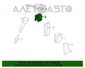 Corpul blocului motorului computerizat al modelului Lexus RX450h 13-15, format din 2 piese