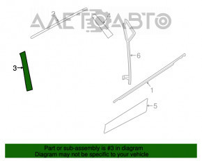 Capac usa spate stanga Nissan Rogue Sport 17-19 inainte