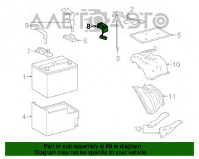 Capacul clemei pozitive a bateriei Lexus NX200t NX300 15-21