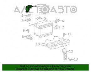 Capacul clemei pozitive Toyota Highlander 20- 2.4t, 3.5