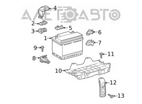 Capacul clemei pozitive Toyota Highlander 20- 2.4t, 3.5