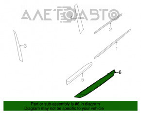 Capac usa inferioara mata spate stanga Infiniti JX35 QX60 13-15, nou, original OEM.