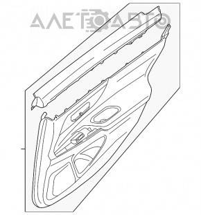 Capacul usii spate stanga Nissan Altima 13-18 bej