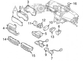 Кнопка управления подсветкой приборов Subaru Outback 10-14