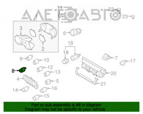 Butonul de dezactivare a controlului de stabilitate pentru Subaru Legacy 15-19