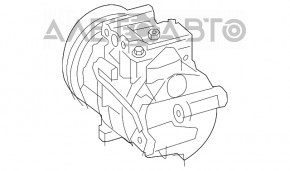 Компрессор кондиционера Mercedes CLA 250 14-19