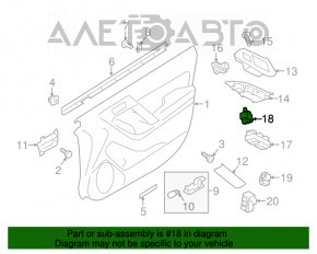 Controlul oglinzilor pentru Subaru Forester 14-18 SJ