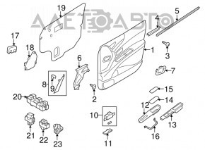 Controlul geamului electric din față dreapta pentru Subaru B9 Tribeca