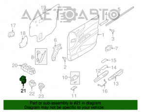 Controlul geamului electric din față, stânga, pentru Subaru B10 Tribeca