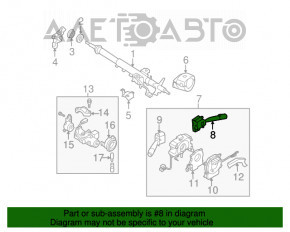 Comutatorul de sub volan din dreapta pentru Subaru B9 Tribeca