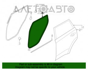 Garnitura de ușă spate dreapta Kia Niro 17-22