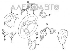 Butonul de control din partea de jos stânga a Subaru Forester 17-18 SJ.