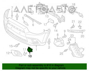 Capacul de protecție pentru farul de ceață din față stânga Mitsubishi Outlander Sport ASX 10- nou original OEM