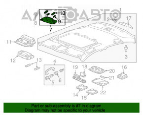 Capota dreapta Honda Accord 13-17, neagra.