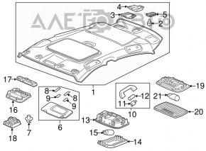 Capota dreapta Honda HR-V 16-22 gri, fara iluminare