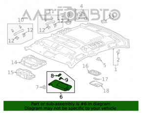 Козырек правый Honda Insight 19-22 серый