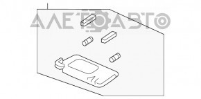 Capota dreapta Honda CRV 17-19 gri, cu iluminare