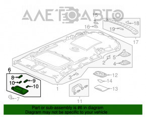 Capota dreapta Honda CRV 20-22 gri, fara iluminare.