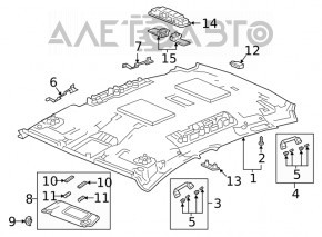 Capota dreapta Honda Clarity 18-21 SUA gri